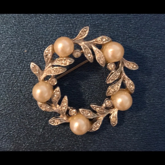 VINTAGE Pearl and silver pin - Picture 4 of 4